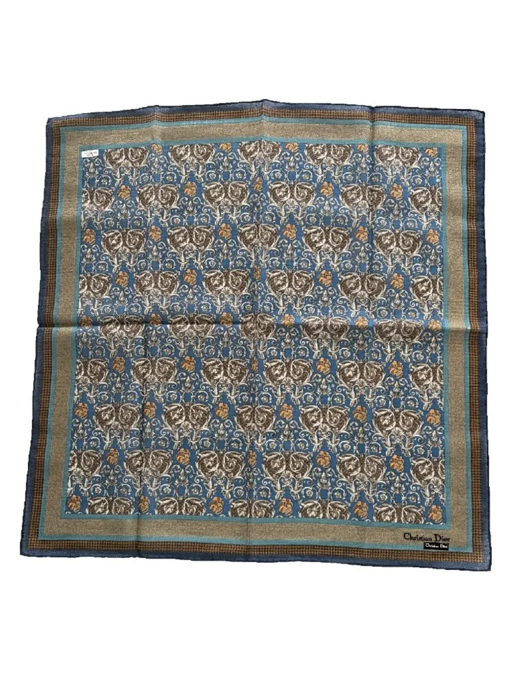 NWT Christian Dior Cotton Ornate Scarf